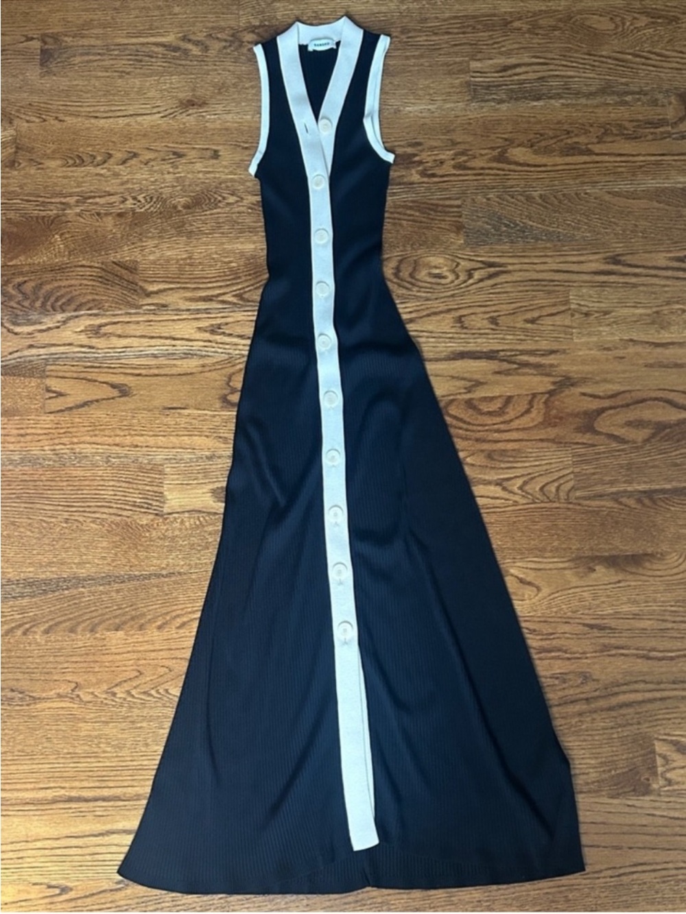Sandro Gabriel ribbed maxi dress size French 34/ US 0-2 - Picture 7 of 10